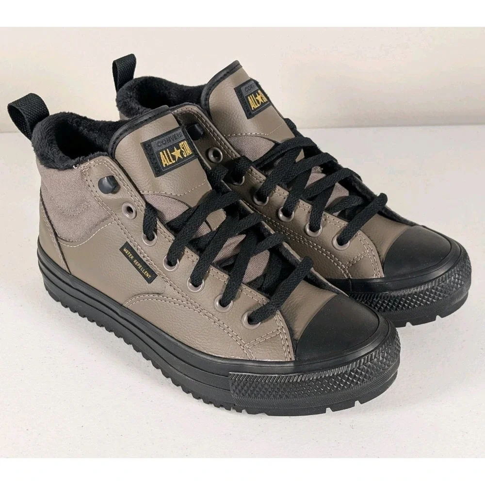 Converse Chuck Taylor Malden Street Boots Mens 7 Taupe Mid Shoes A14619C